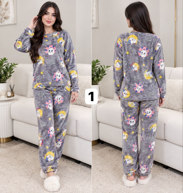 ست حوله ای زنانه پاییزه و زمستانه وارداتی ۴۰۰۹